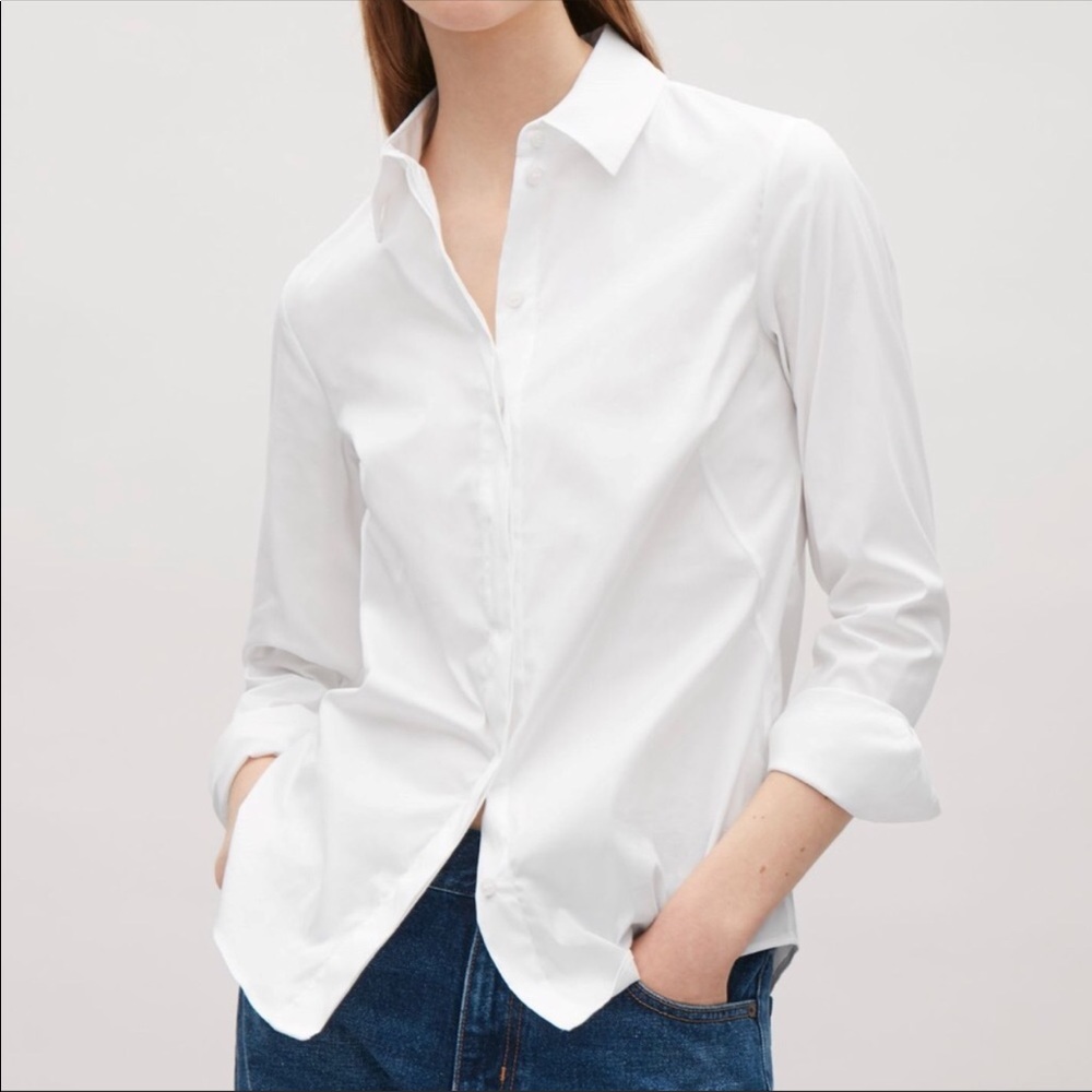 COS White Button down